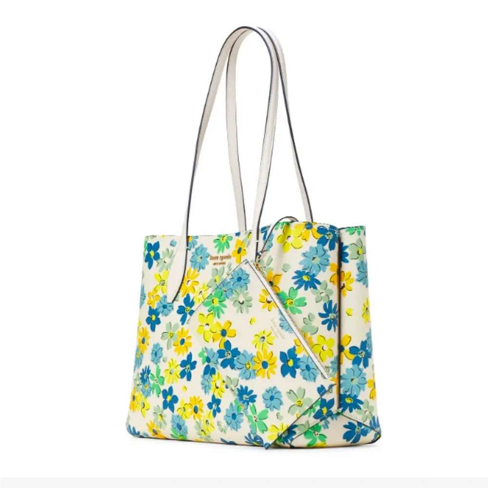NWT Kate Spade All day Floral Medley Large  Tote with wristlet and dust bag - Picture 5 of 13